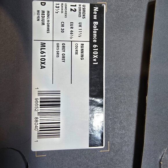 New Balance 610 GORE-TEX ML610XA Grey Matter Mens Size 12 HIKING RUNNING SHOES - Picture 11 of 15